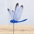 thumbnail image 3 of ROMANSENTIAL 4Pcs Blue Metal Dragonfly Ornaments for Wedding and Party Decorative Use, 3 of 8
