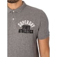 thumbnail image 4 of Superdry Applique Classic Fit Polo Shirt, Grey, 4 of 5