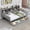 Gray, variant on DRNANLIT Full Size Wooden Bed with Storage Shelves, 2 Drawers & Study Desk, Multifunctional, Fits Full Mattress, Gray