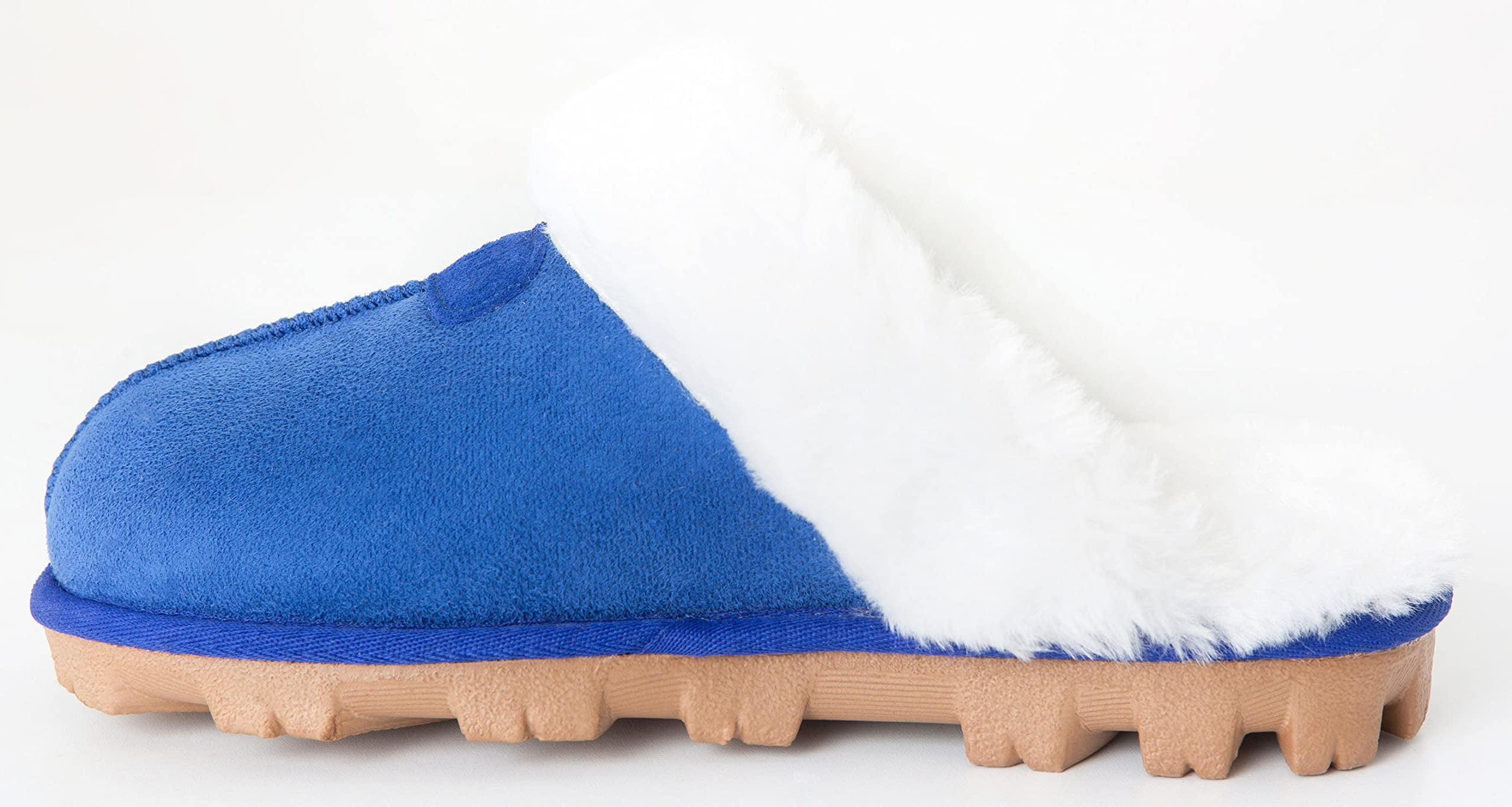 CLPP LI Womens Slip on Faux Fur Warm Winter Mules Fluffy Suede