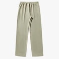 thumbnail image 5 of IWRICH Men's Striped Color Block Sweatpants Drawstring Elastic Waist Baggy Straight Leg Pants with Pockets Brown XXL, 5 of 5