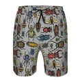 thumbnail image 3 of Logiee Bright Insects Print Mens Swim Trunks Quick Dry Board Shorts,Breathable Hawaii Beach Shorts Swimwear Bathing Suits-XX-Large, 3 of 6