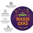 thumbnail image 4 of Disketp Mardi Gras2 Funny Coasters,6 Pcs Leather Coasters With Holder, Perfect Housewarming Hostess Gifts,Protect Furniture From Water Marks Scratch And Damage, 4 of 9