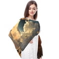 thumbnail image 4 of Eid Al Fitr Translucent Chiffon Yarn Silk Scarf - Light Breathable Material - 180*73 Size - Elegant and Stylish Accessory for Women, 4 of 6