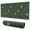 Dark Green Sun, variant on Long Mouse Pads for Desk,Green Sun Moon Cloud Pattern Desk Mats on Top Of Desks, Desk Mouse Pad Extra Large with 3mm Non-Slip Base and Stitched Edge for Gaming,Office,Work,Home 31.5"x11.8"