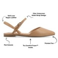 thumbnail image 5 of Journee Collection Women's Martine SuperNatural Shades Tru Comfort Foam Buckle Pointed Toe Flats, 5 of 7