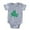 Heather Grey, variant on CafePress - FIN Frog - Cute Infant Baby Football Bodysuit