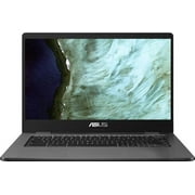 ASUS - 14.0" Chromebook - Intel Celeron N3350 - 4GB Memory - 32GB eMMC - Grey - Model: C423NA-BCLN5