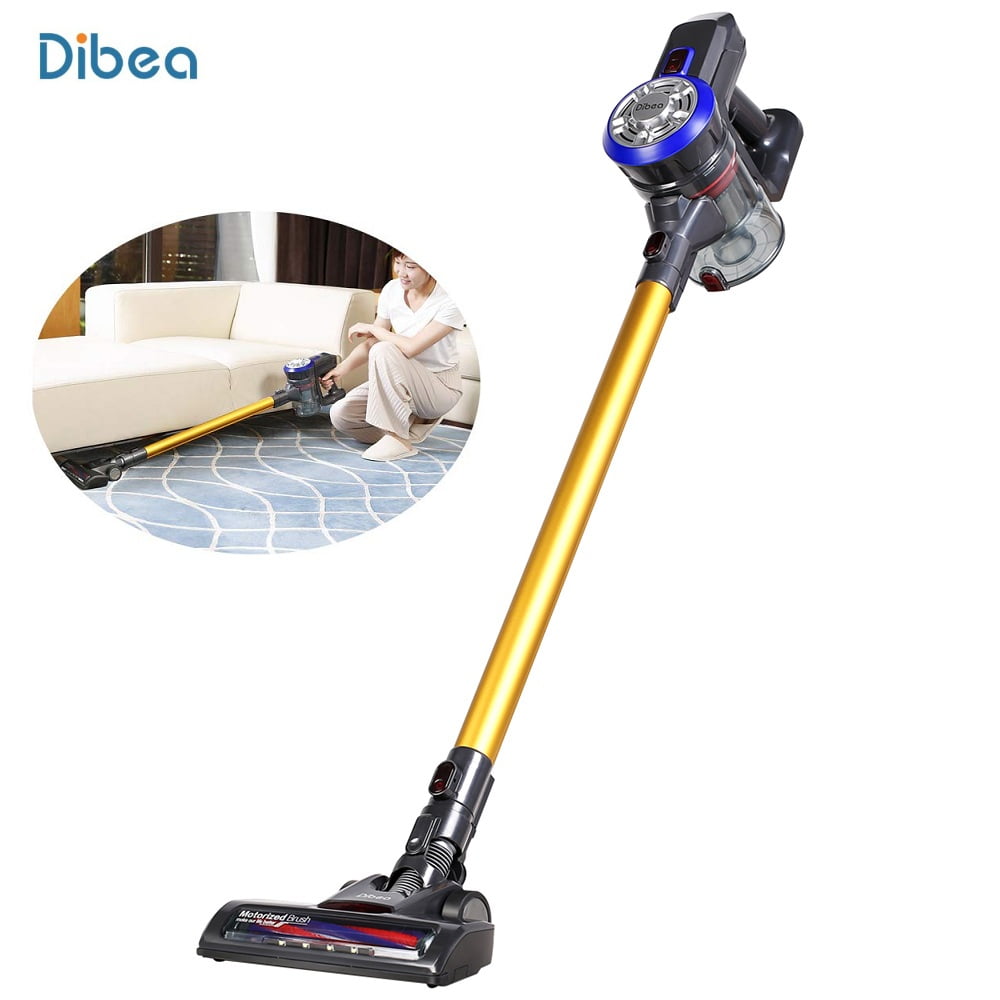 Dibea D18 Cordless Vacuum Cleaner 2 in 1 Bristle Roller Brush Stick & Handheld Bagless Vacuum