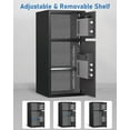 thumbnail image 3 of 6.0 Cu ft Large Fingerprint Safe, Anti-theft Money Safe Box With Deposit Slot & Dual Alarm System, Backlit Keypad Security Document Safe For Home Office Hotel, 3 of 13