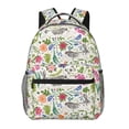 thumbnail image 1 of Fotbe Rabbit And Butterfly Mochila Casual con Estampado para Escuela, Viajes y Actividades al Aire Libre - Duradera, Ligera y Cómoda, 1 of 5