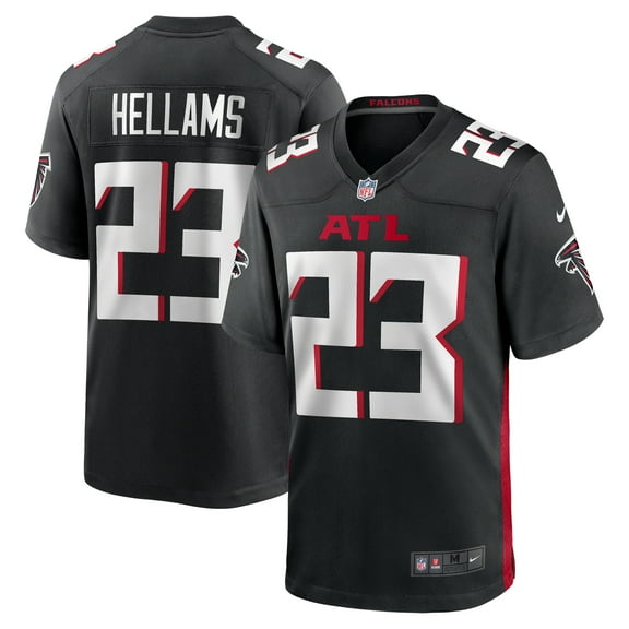 Men's Nike DeMarcco Hellams Black Atlanta Falcons Team Game Jersey