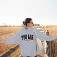 thumbnail image 3 of SIYUDAN Womens Hoodie Long Sleeve Hoodie Women Pullover Baggy Hoodies Dark Blue Hoodies Winter Hoodies for Women Streetwear, 3 of 7