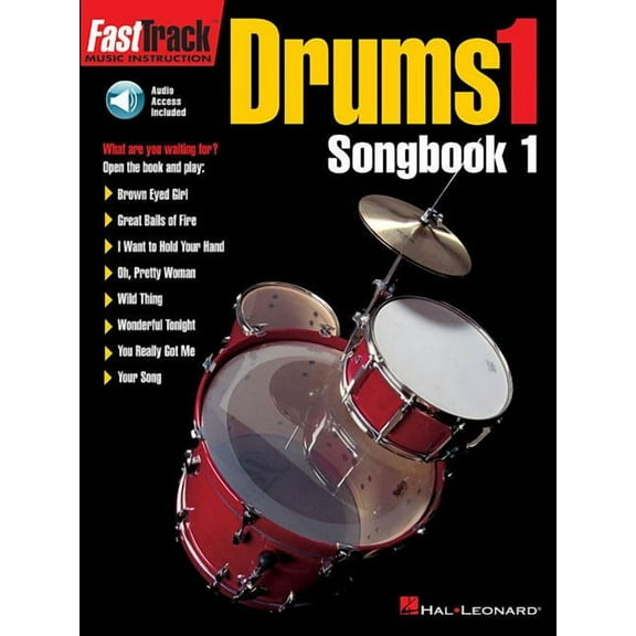 Fast Track S Fasttrack Drums Songbook 1 - Level 1 Book/Online Audio, (Paperback)