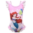 thumbnail image 2 of Traje de baño de una pieza con dibujos animados de princesa sirena para niñas, 2 of 2