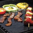 thumbnail image 4 of 5 alfombrillas para barbacoa, hojas para barbacoa de 50 x 40 cm, hojas para barbacoa reutilizables antiadherentes y lavables, al aire libre para parrillas eléctricas/carbón/gas/eléctricas JAMW Sencillez, 4 of 5