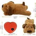 thumbnail image 2 of Simulated Heartbeat Stuffed Animals, Interactive Dog Toys with Heatable Pack, Indoor Pet Loneliness & Anxiety Relief, Warm Companionship, 2 of 4