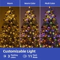 thumbnail image 5 of ModFusion 7ft Pre-Lit Snow Flocked Artificial Hinged Canaan Fir Christmas Tree with 330 Color-Changeable Lights, 5 of 5