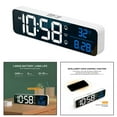 thumbnail image 3 of DOLITY Office Travel Mirror Music Digital Clock LED Display with Snooze Weekday 40 Ringtones White, 3 of 9