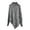 Grey, variant on Plus Size Turtleneck Poncho Sweater Loose Knit Asymmetric Pullover Cape for Fall Winter
