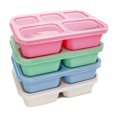 thumbnail image 2 of HBFAGFB Snack Storage Containers Reusable Lunch Box 4pcs for School Work Travel Going Out Pink, 2 of 6