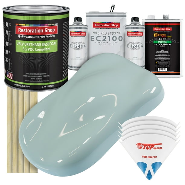 Restoration Shop Diamond Blue Low V.O.C. Urethane Basecoat with European Clearcoat Auto