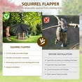 thumbnail image 3 of 18 inch Wrap Around Squirrel Baffle Proof Baffles Durable Plastic Bird Feeder Guard with Hook black hook style, 3 of 9