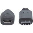 thumbnail image 3 of Manhattan 353335 Hi-Speed Micro USB-B Male 2.0 to USB-C Male Cable (6ft), 3 of 5