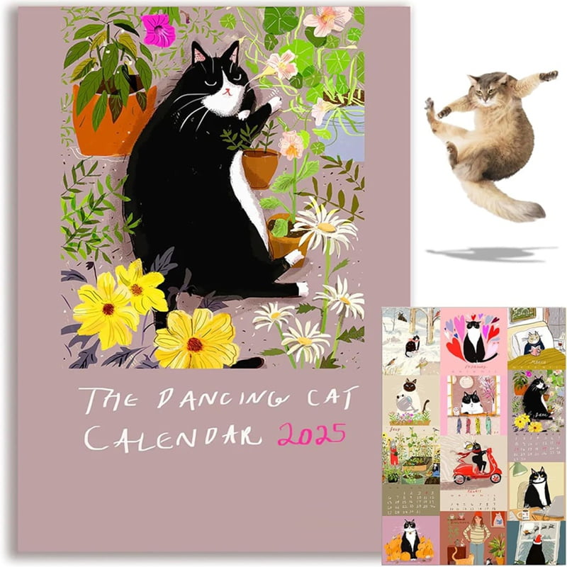 Cats in the Stacks 16-Month 2018-2019 Wall Calendar