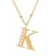 thumbnail image 2 of Juego Joyería Mujer, Collar Aretes Inicial Letras LuckyLy, Acero Inoxidable Baño de Oro 18k dorado UNITALLA, 2 of 6