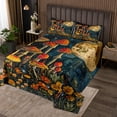 thumbnail image 2 of Erosebridal Boho Mushroom Bedspread Sets Queen Size, Daisy Floral Bed Quilt, Butterfly Wildlife Room Decor, 2 of 5