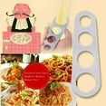 thumbnail image 1 of Medidor de Espaguetis de Pasta de Acero Inoxidable | Gadget de cocina de control de porciones | Guía de medición de cuatro tallas | Acabado pulido | Apto para lavavajillas | 18cm de longitud | 1, 1 of 9