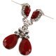 thumbnail image 3 of Vintage Earring Clips No Pierced Ear Clips Earrings Women Long Earrings (Red), 3 of 4