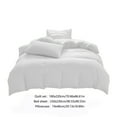 thumbnail image 3 of FAMTKT All-Season Bedding Set - 4-Piece Washable Cotton Solid Color Bed Sheet Duvet Cover and Pillowcases Bedroom Accessories Bedding Set, 3 of 9