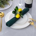 thumbnail image 5 of 12 Imitation Lemon Napkin Buckle Hotel Model Room Napkin Ring, 5 of 5