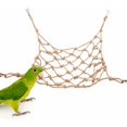 thumbnail image 5 of Red de escalada para loros, periquitos, juguete de red de escalada, redes de cuerda de cáñamo, cuerda de algodón para pájaros, perchas para loros, pájaros y hámsteres., 5 of 5