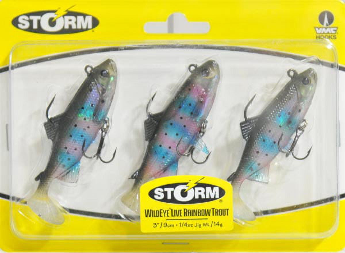 Storm WildEye Live Rainbow Trout 3", 1/4 oz.; Hook: #1 & #8