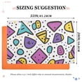 thumbnail image 6 of Yayeee Doormat for Indoor Entrance 32" x 20" Non Slippery Floor Rug, Purple Retro Pattern, 6 of 8
