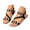 Black, variant on Mepaouo Women's Flat Sandals Ankle Strap Open Toe Summer Beach Shoes Braided Slingback Dress Sandals