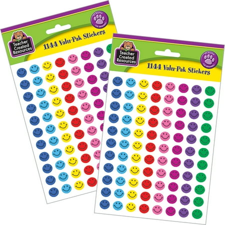 Double Happiness Stickers - Happy Face Mini Stickers Double Valu-Pak (2,288 Count)