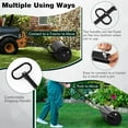 thumbnail image 3 of Lawn Roller, Push/Tow-Behind Lawn Roller, 17 Gallon/63L Water Sand Filled Sod Roller Drum Roller with Detachable Gripping Handle, Yard Roller Pull Behind a Tractor for Garden Yard Park Farm, 3 of 8