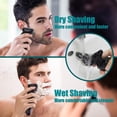 thumbnail image 5 of Gixusil Mens Electric Razor for Men ，Blue Electric Shavers for Men Electric Razors for Men Face Shaver for Rechargeable Razors for Shaving Electric Cordless Men's Electric Shaver Waterproof Wet Dry, 5 of 6