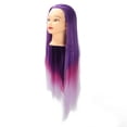 thumbnail image 3 of Cabeza de Maniquí de Cabello, Cabeza de Maniquí con Maniquí de Cosmetología de Peluquería Púrpura Cabeza de Entrenamiento de Maniquí de Cabello Calidad Inigualable, 3 of 5