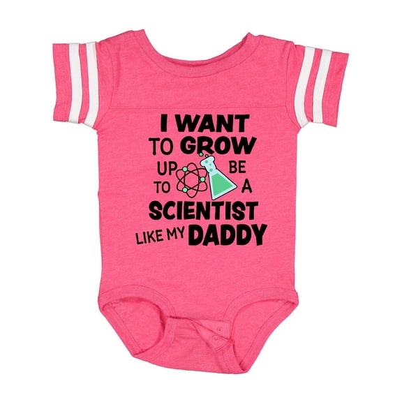 Inktastic I Want To Grow up To Be a Scientist Like My Daddy Boys or Girls Baby Bodysuit