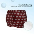 thumbnail image 2 of Pofeuu Red Buffalo Plaid Merry Christmas Print Soft Cotton Girls Boyshort panties Toddler Underwear-Small, 2 of 5