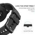 thumbnail image 3 of Bucle De Seguridad Con Anillo De Cierre De Silicona Negro Compatible Con Garmin Vivoactive 4S/Venu 3S/Venu 2S/Vivosport/Vivosmart Hr Y Hr+/Approach X40 Y X10 Samrtwatch Band Accesorios, 3 of 5