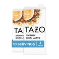 thumbnail image 2 of 2 Pack | Tazo Skinny Chai Latte Concentrate, Hot Or Iced Black Tea, Easy-To-Serve, Everyday Low Calorie Lattes And Mocktails, 32 Oz Carton (Pack Of 2) & 3x 16oz Plastic Cup with Strawless Sip-Lid, 2 of 5