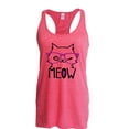 thumbnail image 1 of MmF - Women's Racerback Tank Top, up to Women Size 2XL - Meow Cute Cat Kitty, 1 of 2
