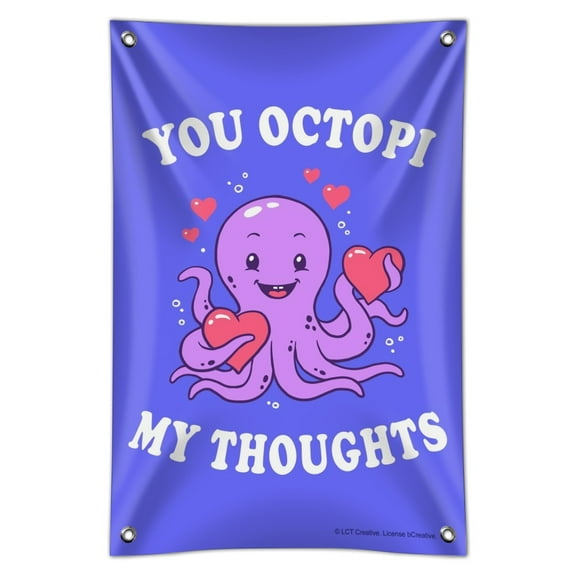 You Octopi My Thoughts Occupy Octopus Funny Humor Home Business Office Sign