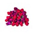thumbnail image 3 of 24 Realistic Wooden Roses, Dark Pink and Purple, 3 of 3